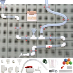 Systém trubiek pre STEM tabule 84 dielov – vodný a guľôčkový set MASTERKIDZ