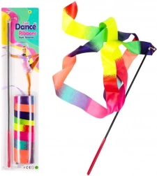Farebná gymnastická stuha s paličkou na tanec a gymnastiku