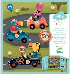 Prenosné nálepky pre najmenších s formulkami