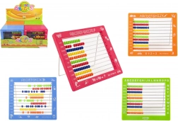 Detské počítadlo so 100 guľôčkami, plastové 19 × 16 cm