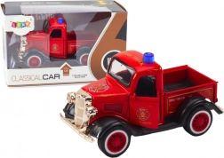 Klasické hasičské auto 1:36 s pohonom, svetlá a zvuky červené
