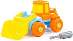 Didaktický bager pre deti so skrutkovačom