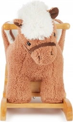 Hojdací plyšový koník so sedadlom Bieco