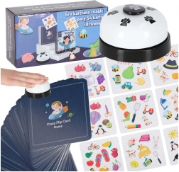 Hľadačka dvojíc Crazy Flip – 54 kariet a zvonček