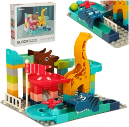 Stavebnica guľôčková dráha 62 dielov Bibi-inn