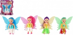 Bábika víla s krídlami 10 cm – rôznofarebná