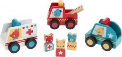 Záchranárske autíčka s figúrkami