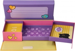 Fialová krabička na šperky a drobnosti