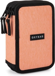 Trojposchodové školské puzdro UNICOLOR apricot – prázdne