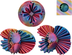 Antistresový transformačný hlavolam z 3D tlače 3 v 1, 6 cm – 1 kus