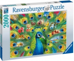 Puzzle 2000 dielikov pávia krajina RAVENSBURGER