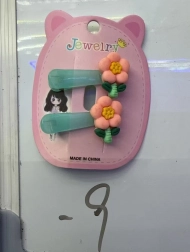 Hrebienok do vlasov s oranžovým kvetom