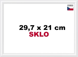 Plastový rám biely 29,7x21cm A4
