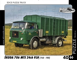 RETRO-AUTA puzzle Škoda 706 MTS (1968–1988) – 40 dielikov