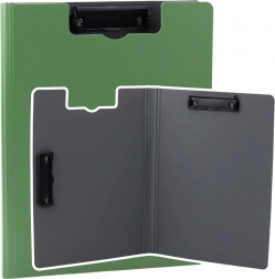 Doska s krytom a dvomi klipmi A4 zelená