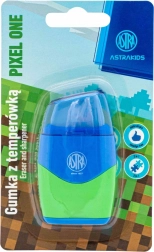 Strúhadlo s gumou 2v1 ASTRA Pixel One