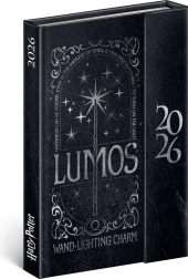 Týždenný magnetický diár Harry Potter Lumos 2026, 11 x 16 cm