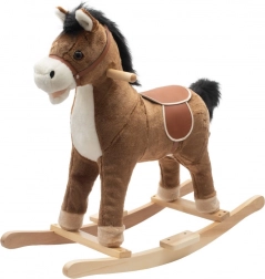 Hojdací koník s melódiou PlayTo hnedý