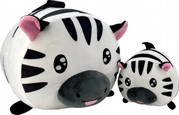 Plyšová zebra mamička a mláďa 20 a 40 cm – hebký set pre deti od 0 mesiacov