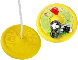 Záhradná okrúhla hojdačka pre deti žltá