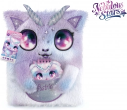 huňatý denníček NEBULOUS STARS Astria A5 so zámkom