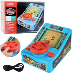 Interaktívny závodný simulátor s volantom a zvukmi pre deti