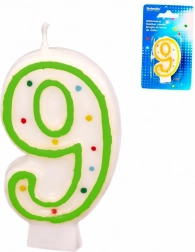 Tortová sviečka číslica 9