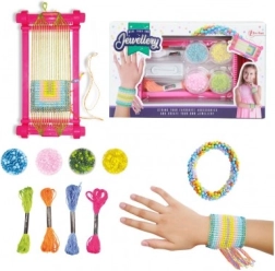 Kreatívna sada na výrobu náramkov s korálikmi v krabičke 25 × 15 × 3 cm