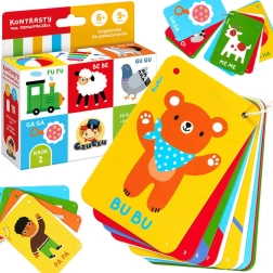 CzuCzu kontrastná knižka na šnúrke 6m+ 9m+