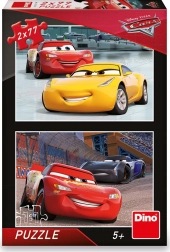 Puzzle CARS 3 pretekári 2×77 dielikov