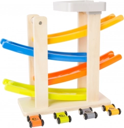 Klip klap dráha so 4 autíčkami