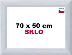 Hliníkový rám na puzzle 70 × 50 cm, strieborný