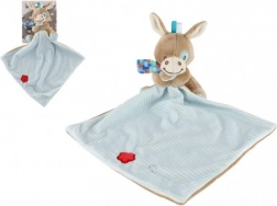 Plyšový oslík s dekou 25x25 cm