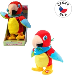 Papagáj, ktorý chodí a opakuje – 22 cm