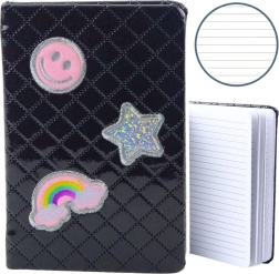 Zošit s nášivkami čierny B6 80 strán