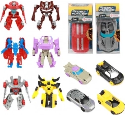 Transformačné auto na robota 10 cm v plastovej krabičke