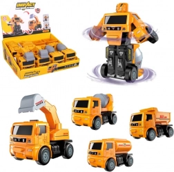 Robotické stavebné auto na zotrvačník