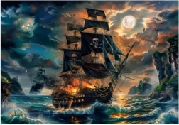 Clementoni puzzle Piráti prekliatych morí