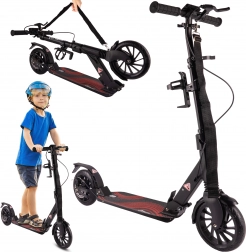 Kolobežka s kotúčovou brzdou, popruhom a držiakom na fľašu