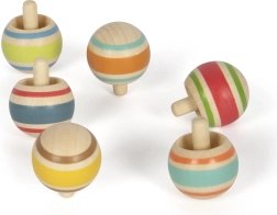 Small foot Drevená káča s prúžkami 1 ks