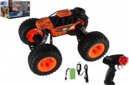 RC auto off-road 2,4 GHz plast 32 cm s nabíjateľným akumulátorom – Oranžová