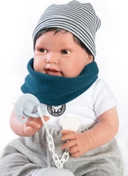 Antonio Juan Pipo Hair – realistická bábika bábätko 42 cm s mäkkým telom