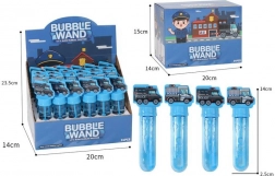 Bublifuk v tvare policajného auta 14 cm