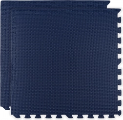 Pena podložka HUMBI 120 × 60, veľké vodoodolné puzzle, bezpečná, 2 ks, tmavomodrá