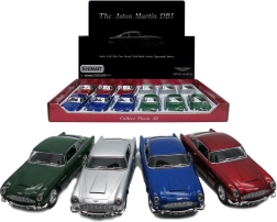 Kovový model auta Aston Martin DB5 so spätným naťahovaním