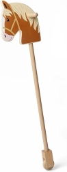 Bigjigs Toys drevený koník na tyči