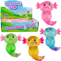 Antistresový gniotok axolotl squishy – mix farieb