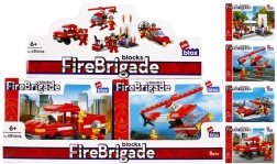 Stavebnica hasiči s minifigurkou – 4 druhy