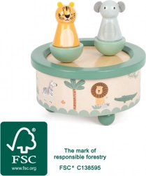 Drevená hracia skrinka Safari small foot