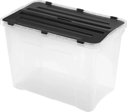 Plastový úložný box s vekom HEIDRUN Classic 60 l